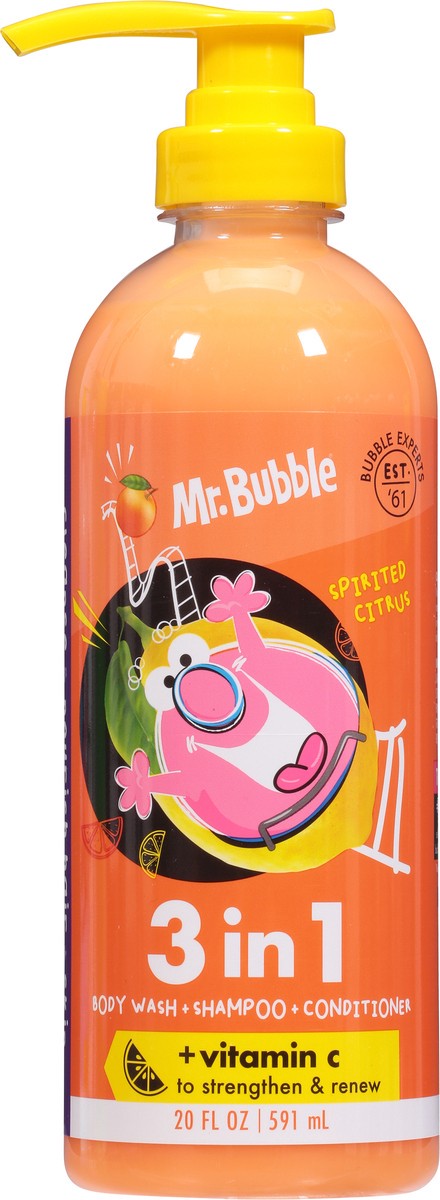 slide 4 of 9, Mr. Bubble 3 in 1 Spirited Citrus Body Wash + Shampoo + Conditioner +Vitamin C 20 fl oz, 20 oz