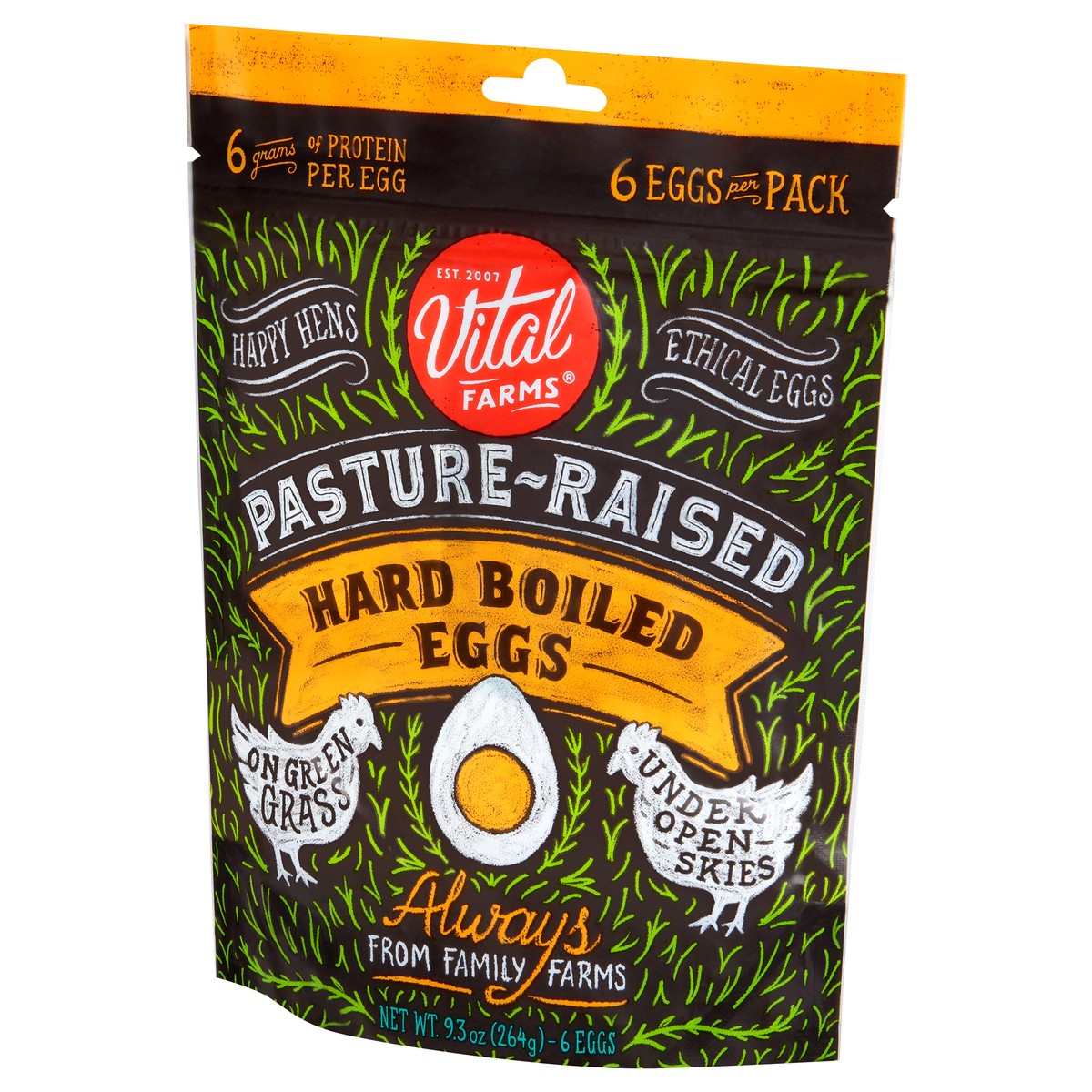 slide 10 of 14, Vital Farms Hard Boiled Pasture-Raised Eggs 6 ea, 6 ct