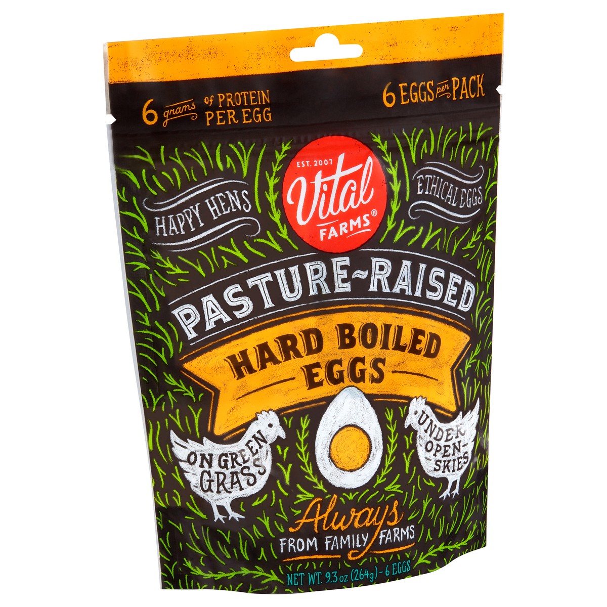 slide 11 of 14, Vital Farms Hard Boiled Pasture-Raised Eggs 6 ea, 6 ct