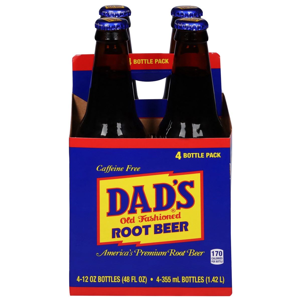 slide 1 of 13, Dad's Root Beer Caffeine Free Root Beer - 4 ct, 4 ct