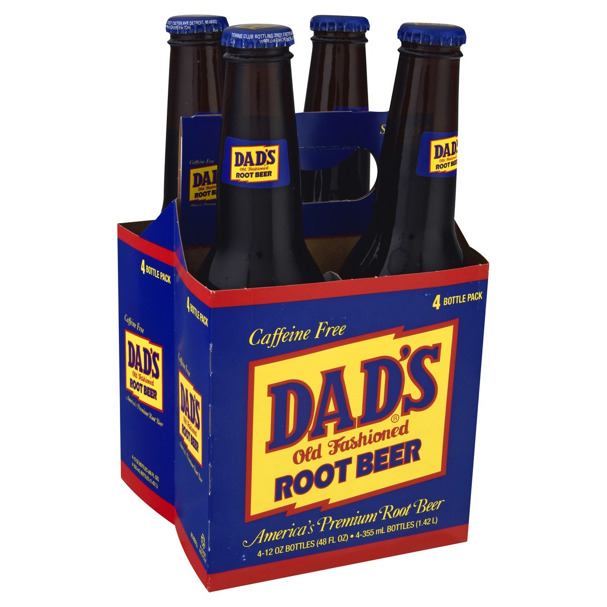slide 3 of 13, Dad's Root Beer Caffeine Free Root Beer 4 - 12 oz Bottles, 4 ct