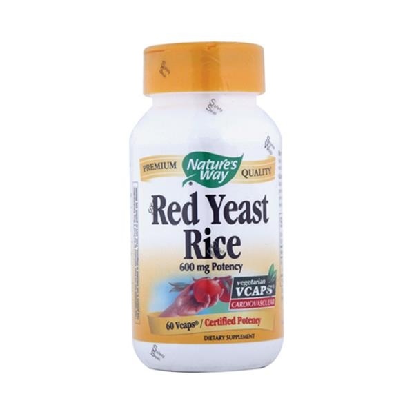 slide 1 of 1, Nature's Way Red Yeast Rice 600 Mg Vegetarian Vcaps, 60 ct