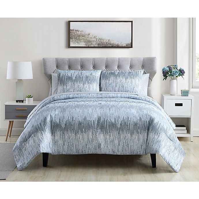 slide 1 of 1, Ellen Tracy Skye King Comforter Set - Blue, 7 ct