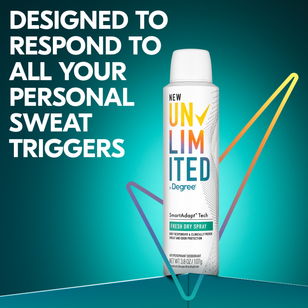 slide 20 of 22, Degree Unlimited Fresh Dry Spray Antiperspirant Deodorant 3.8 oz, 3.8 oz