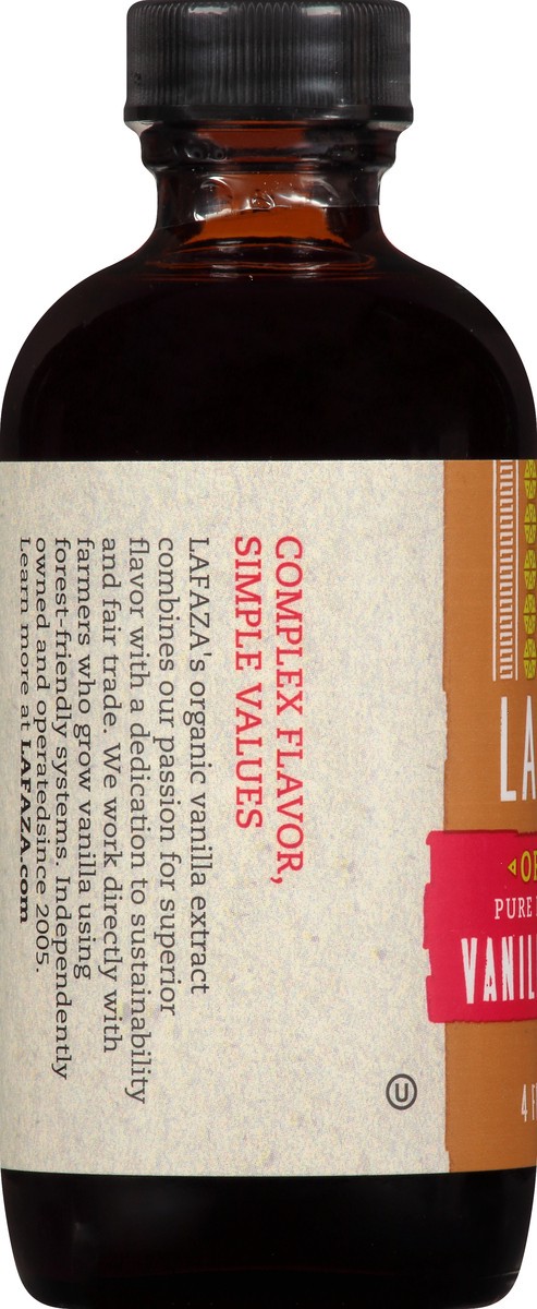 slide 9 of 12, Lafaza Organic Pure Madagascar Vanilla Extract 4 oz, 4 oz