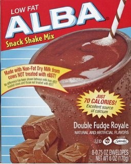 slide 1 of 1, Alba Botanica Low Fat Double Fudge Royale Snack Shake Mix, 8 ct