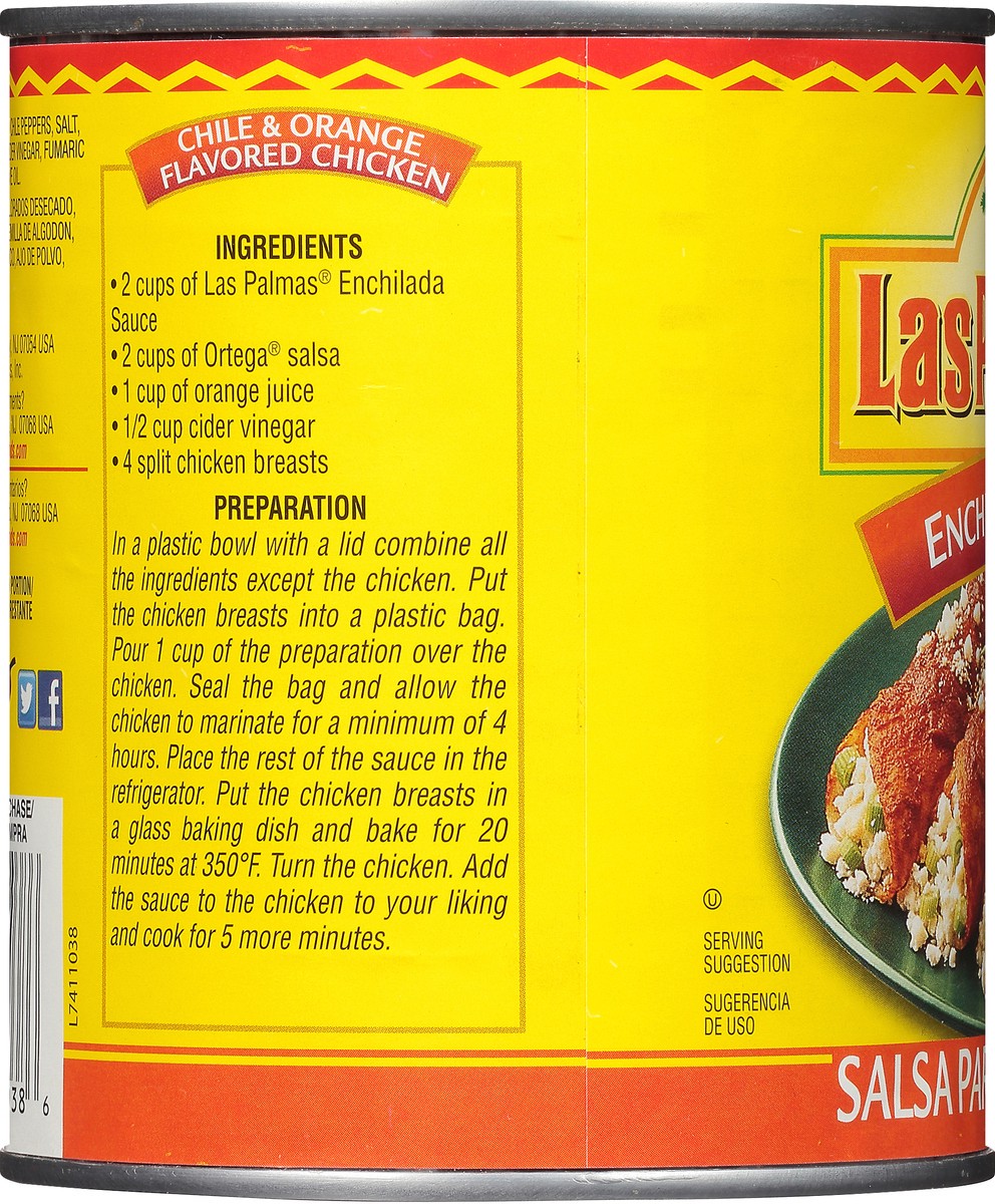 slide 7 of 11, Las Palmas Hot Enchilada Sauce 28 oz. Can, 28 oz