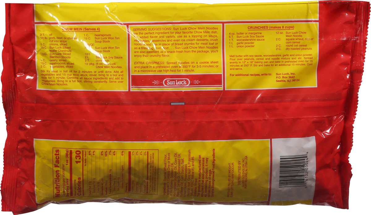slide 5 of 14, Sun Luck Chow Mein Noodles, 12 oz