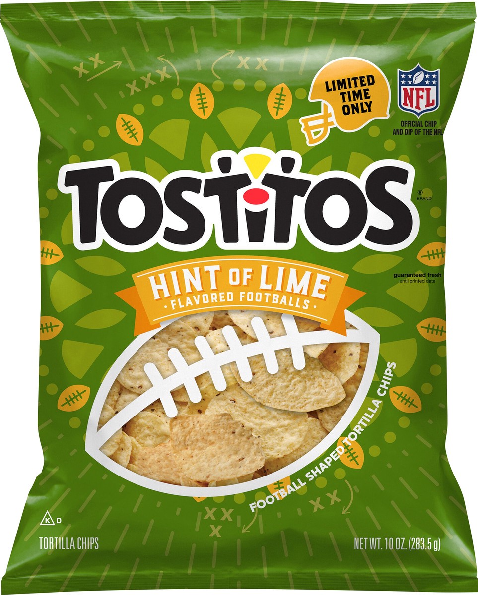 slide 7 of 8, Tostitos Tortilla Chips Hint of Lime Flavored 10 Oz, 10 oz