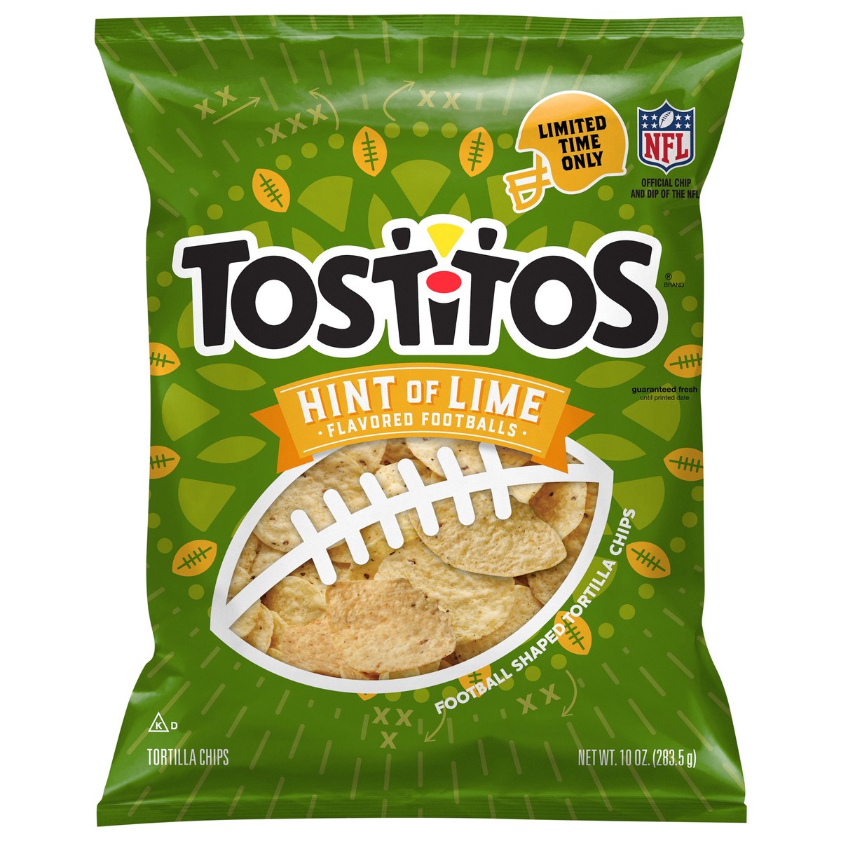 slide 1 of 8, Tostitos Tortilla Chips Hint of Lime Flavored 10 Oz, 10 oz