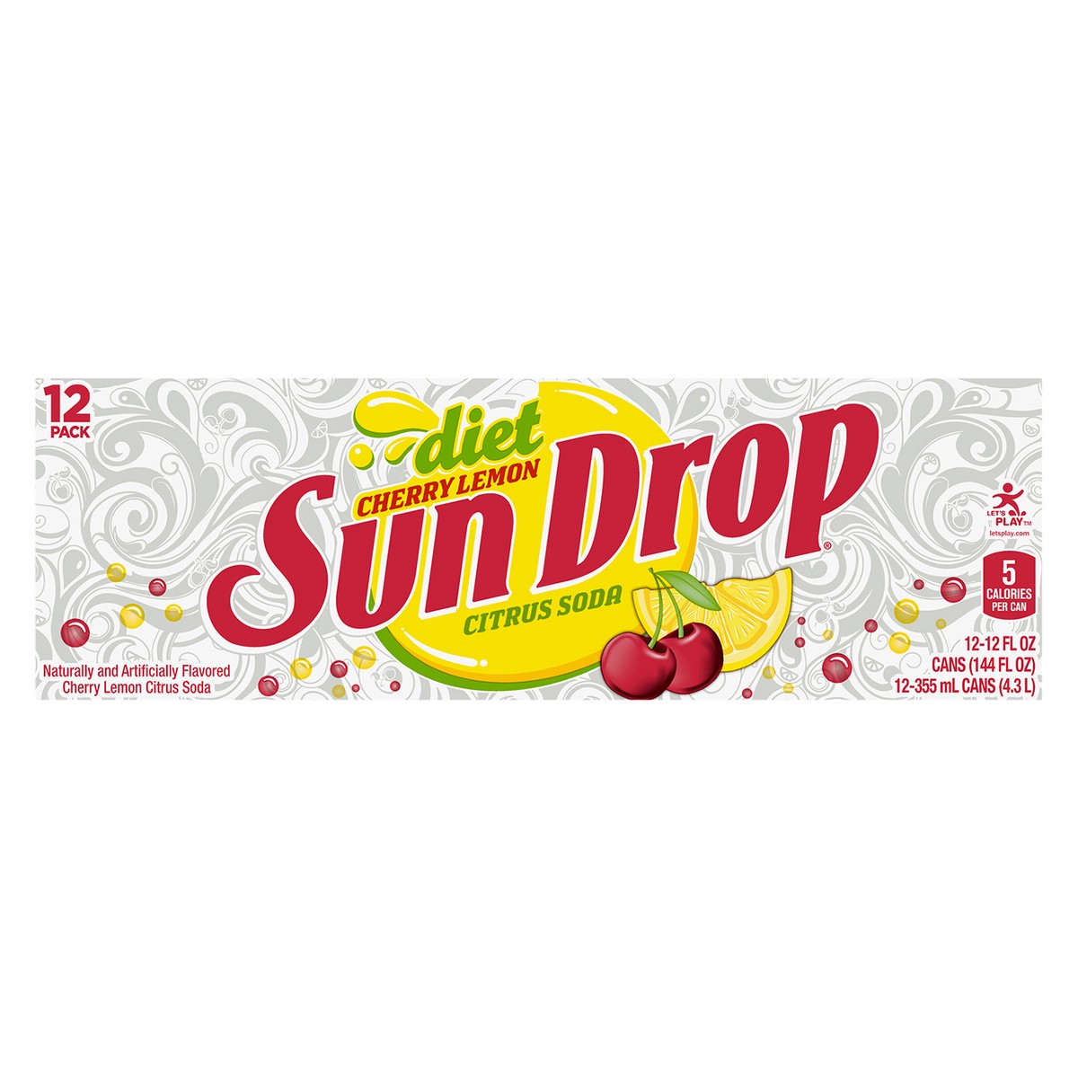 slide 8 of 9, Sun Drop Diet Sun Drop Cherry Lemon - 12 ct; 12 fl oz, 12 ct; 12 fl oz