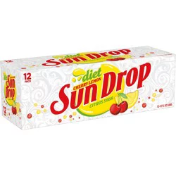 Sun Drop Diet Sun Drop Cherry Lemon - 12 ct; 12 fl oz