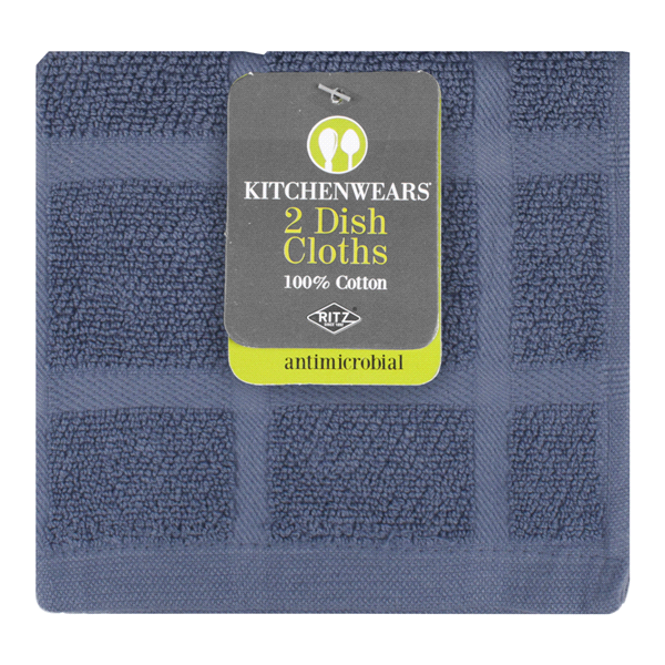 slide 1 of 1, Ritz KitchenWears Dish Cloth set in Federal Blue, 2 ct