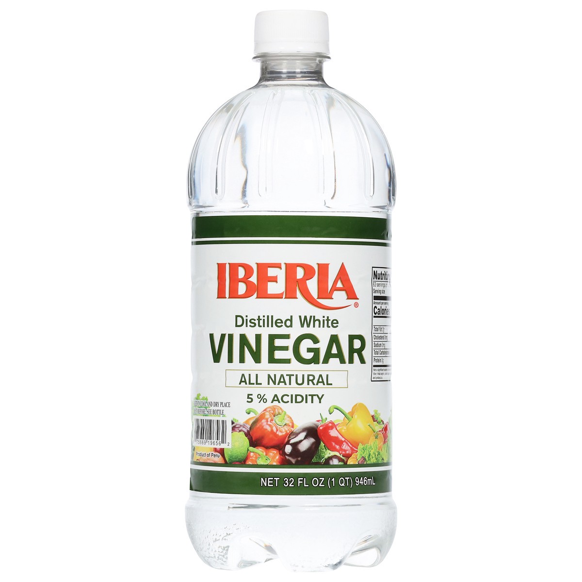 slide 1 of 9, Iberia Distilled White Vinegar 32 fl oz, 32 fl oz