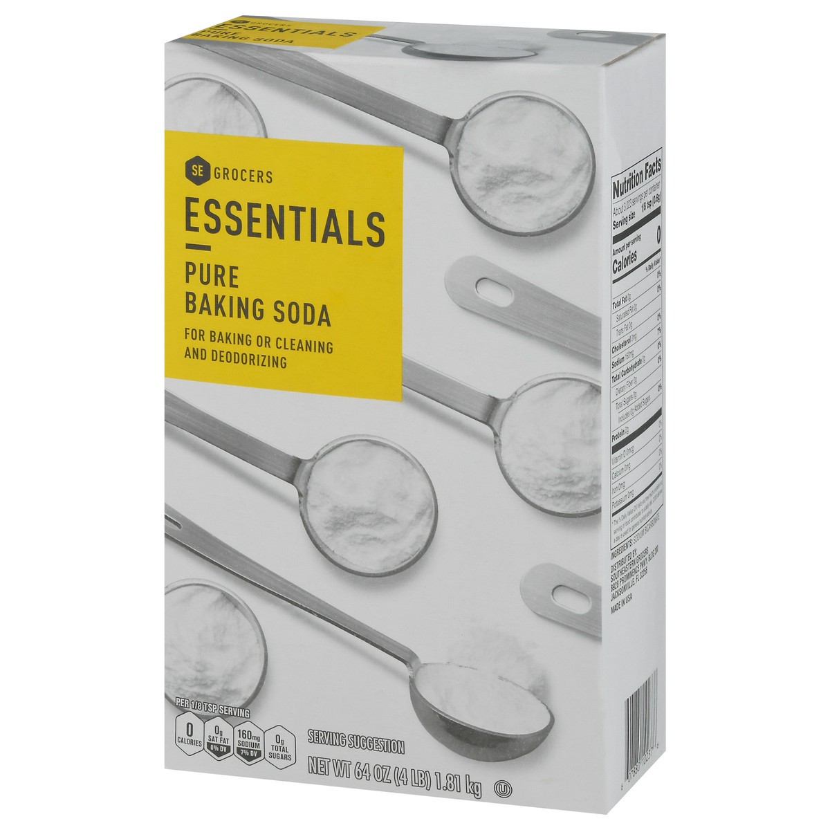 slide 4 of 9, Essentials Baking Soda, 64 oz