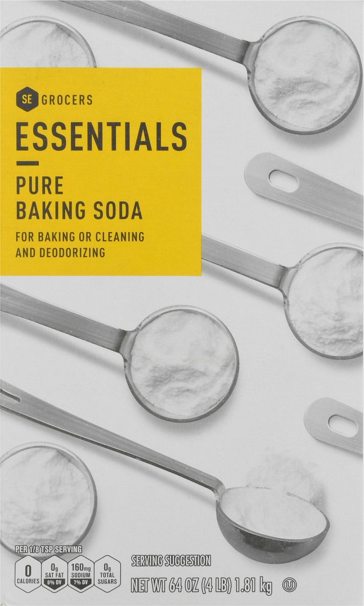 slide 7 of 9, Essentials Baking Soda, 64 oz