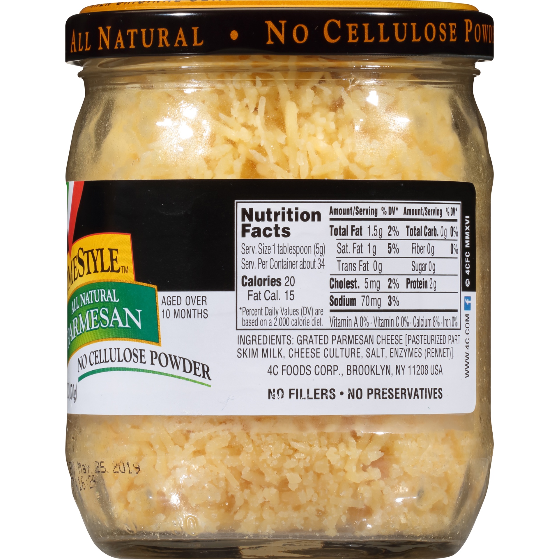 4C HomeStyle All Natural Parmesan Grated Cheese 6 oz Shipt
