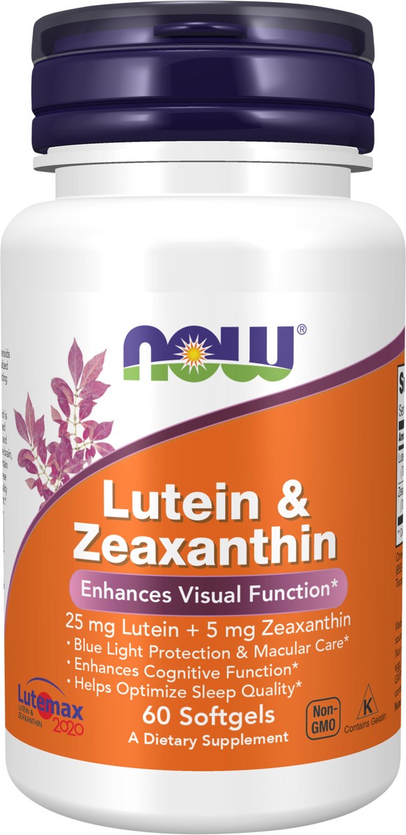 slide 2 of 2, NOW Lutein & Zeaxanthin - 60 Softgels, 60 ct