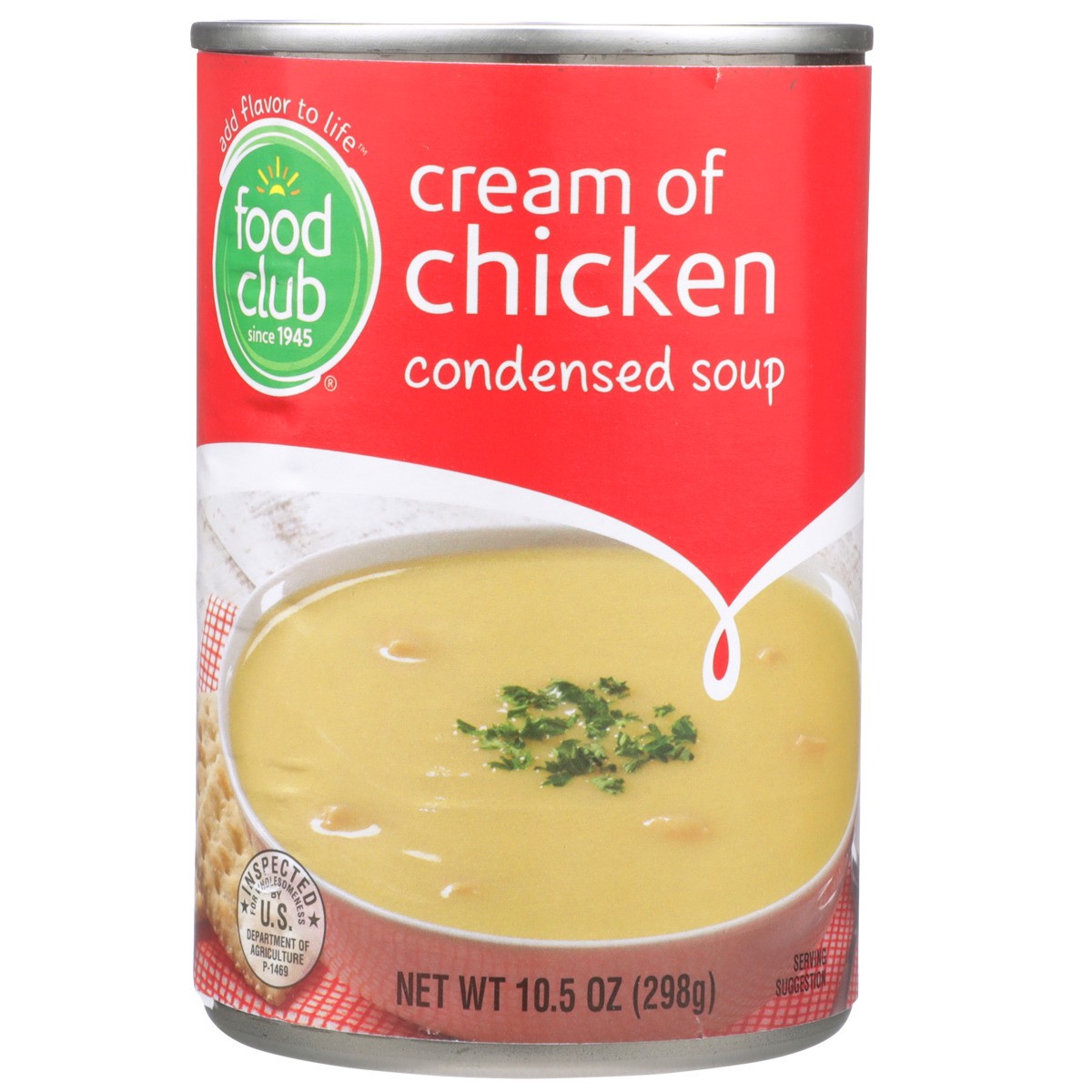 slide 8 of 9, Food Club Condensed Soup - Cream Of Chicken, 10.5 oz