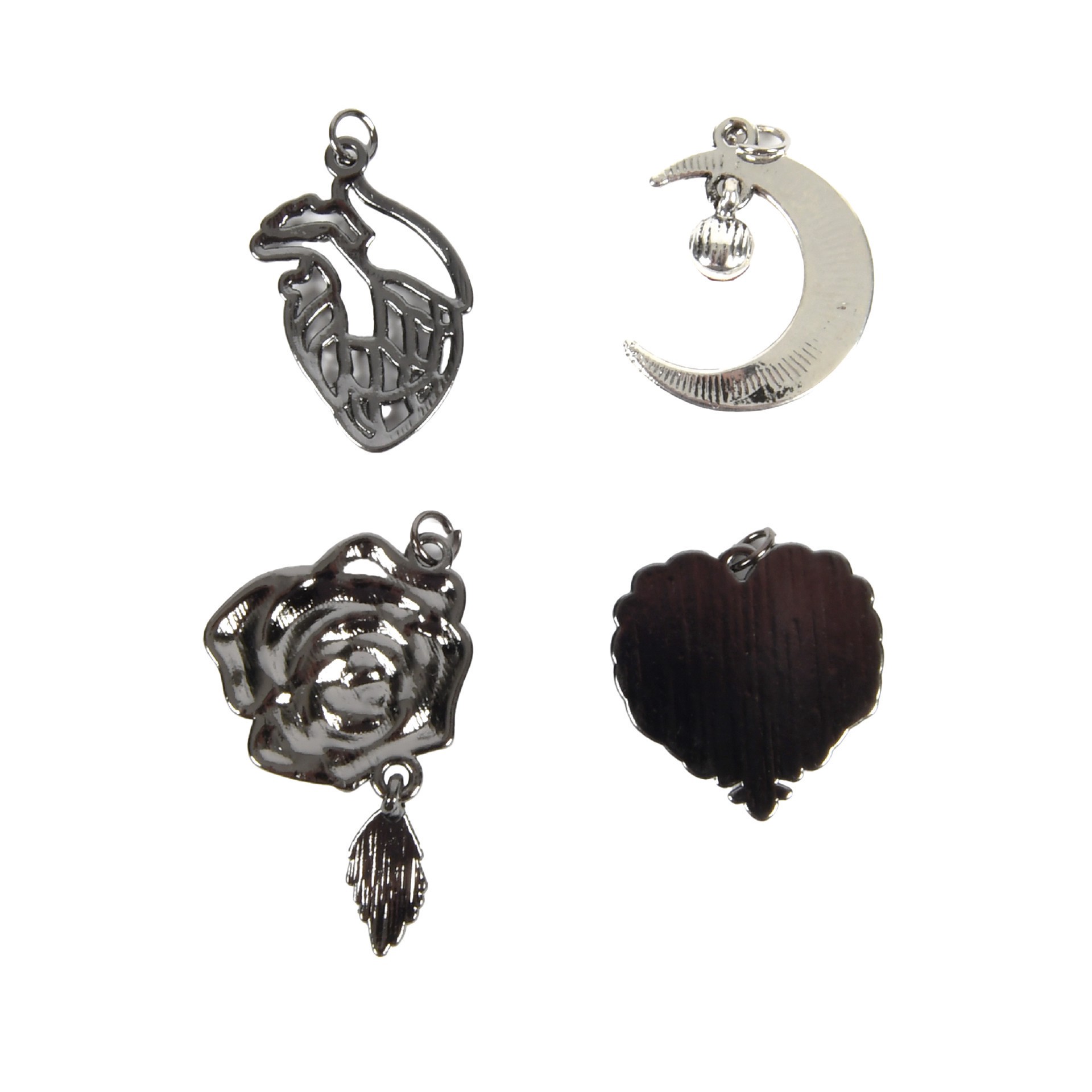 slide 2 of 5, Found Objects Romantic Goth Charm Set By Bead Landing, 20mm x 25mm
