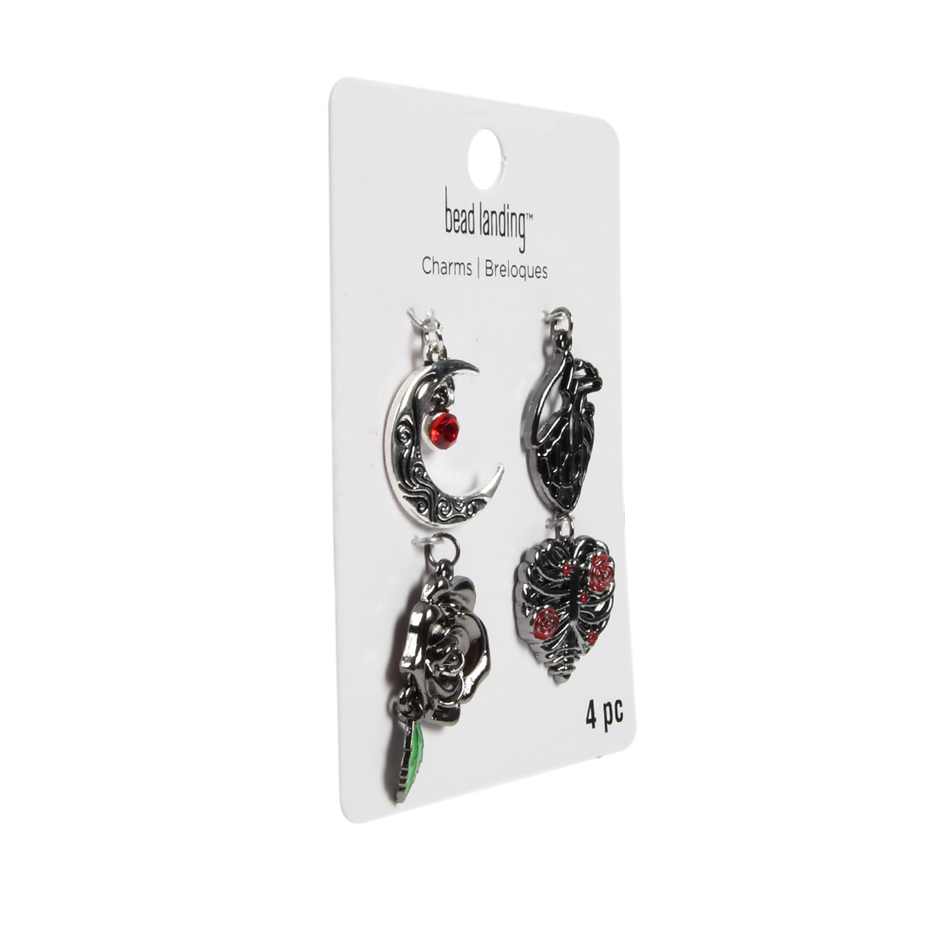 slide 4 of 5, Found Objects Romantic Goth Charm Set By Bead Landing, 20mm x 25mm