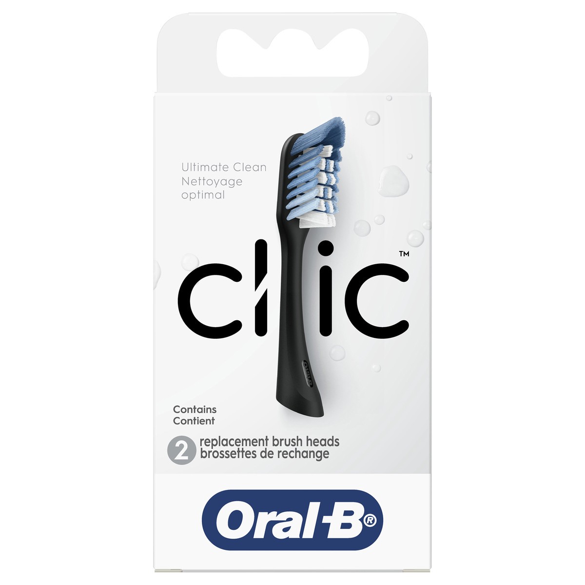 slide 1 of 17, Oral-B Clic Ultimate Clean Replacement Brush Heads 2 ea, 2 ct