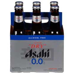 Asahi Alcohol Free Super Dry Beer 6 - 11.2 fl oz Bottles