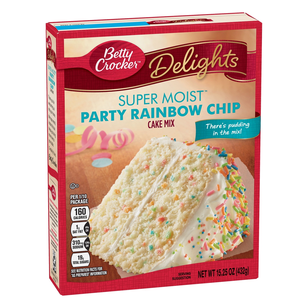 slide 2 of 10, Betty Crocker Rainbow Chip Cake Mix, 15.25 oz