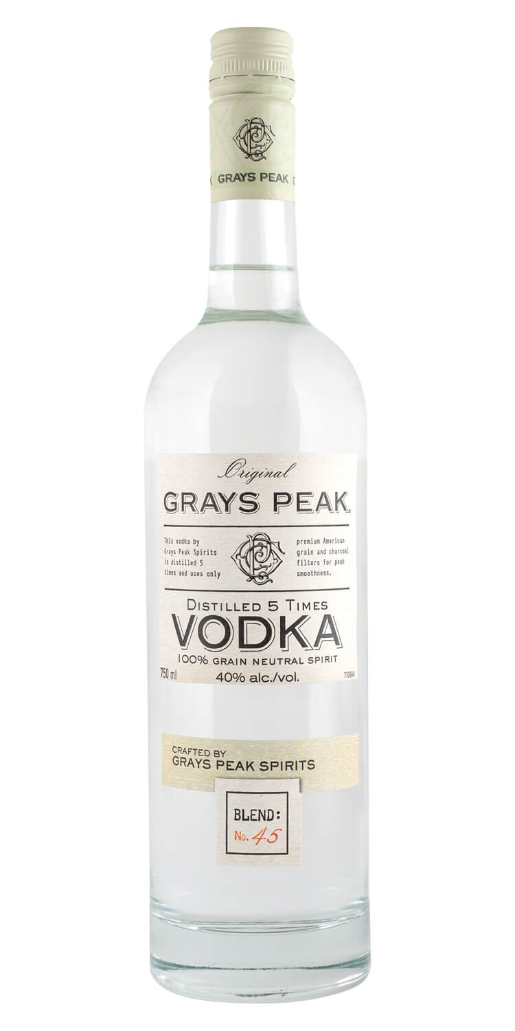 slide 1 of 1, Grays Peak Small Batch Vodka, 750 ml