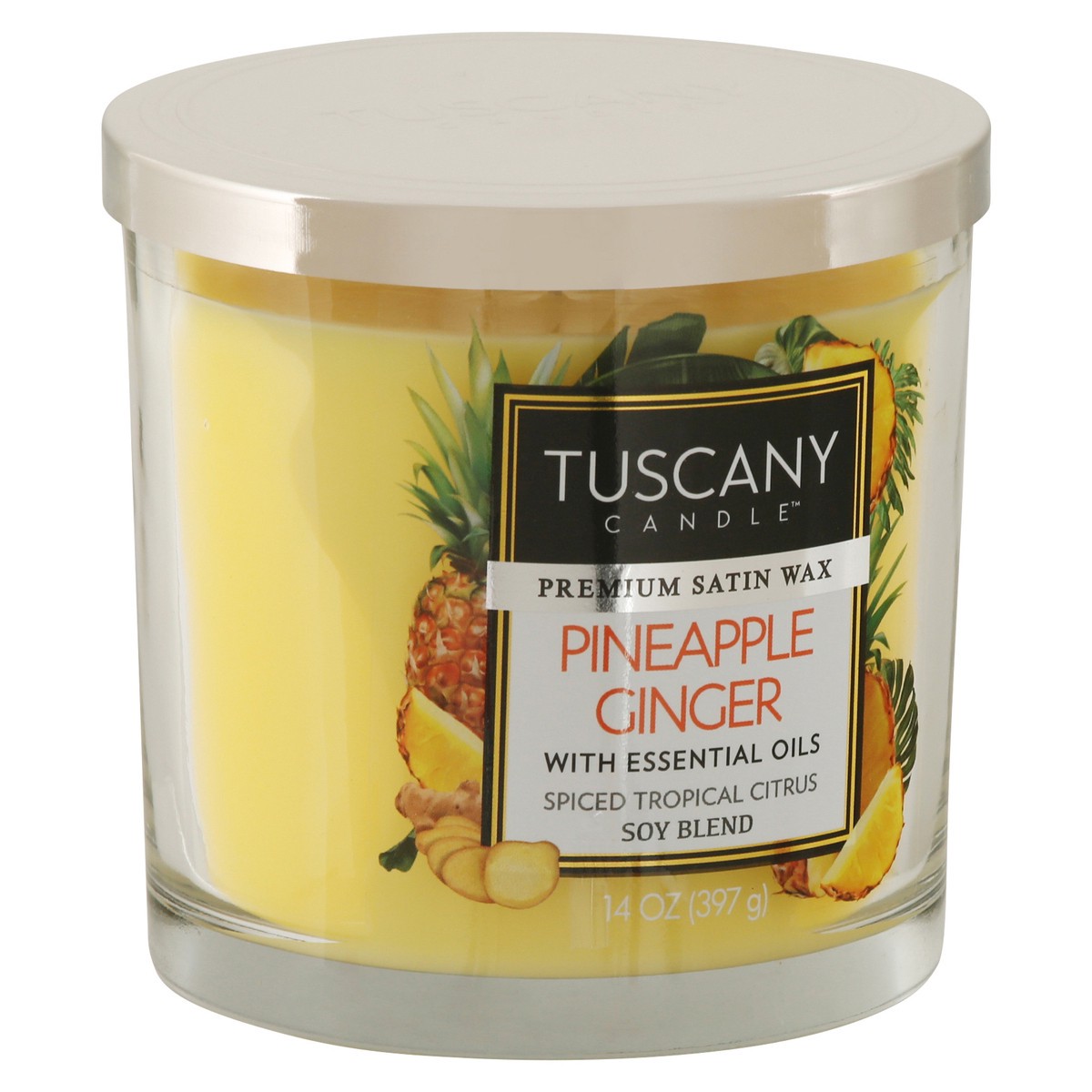 slide 8 of 9, Tuscany Candle Tuscany Pineapple Ginger Candle, 1 ct