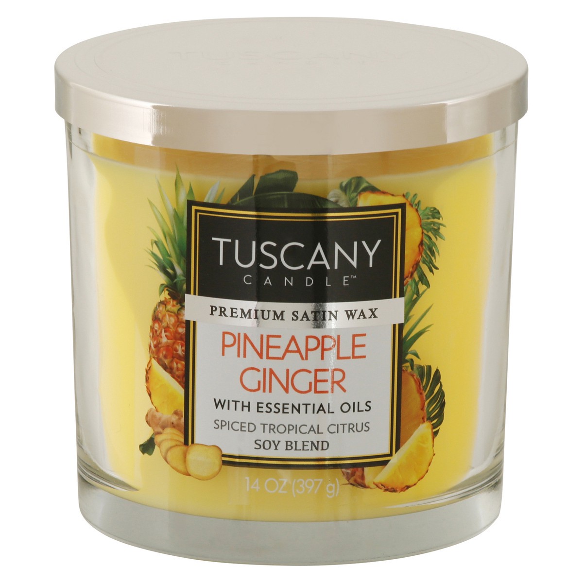 slide 1 of 9, Tuscany Candle Tuscany Pineapple Ginger Candle, 1 ct