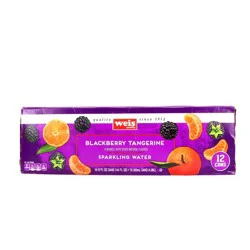 Weis Quality Blackberry Tangerine Sparkling Water - 144 fl oz