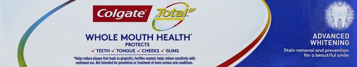 slide 4 of 6, Colgate Total Advanced Whitening Toothpaste, 2 ct; 5.1 oz