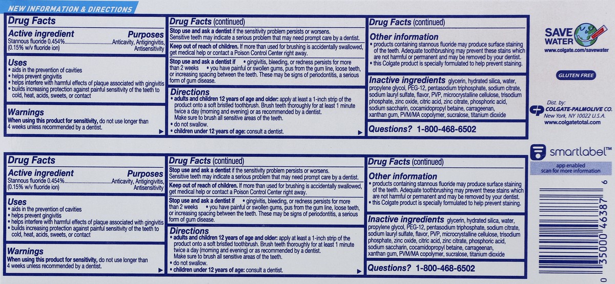 slide 6 of 6, Colgate Total Advanced Whitening Toothpaste, 2 ct; 5.1 oz