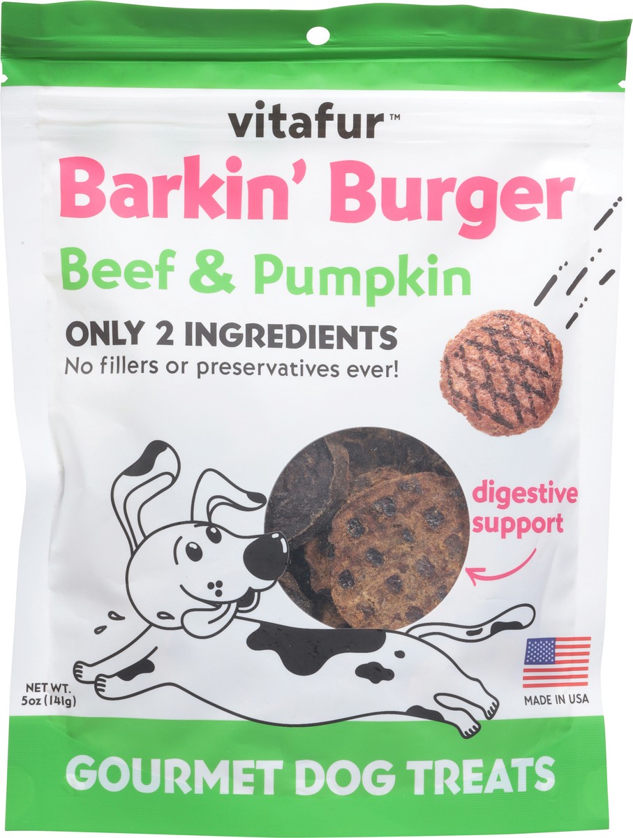 slide 3 of 13, Barkin Burger Beef & Pumpkin - 5 OZ, 5 oz