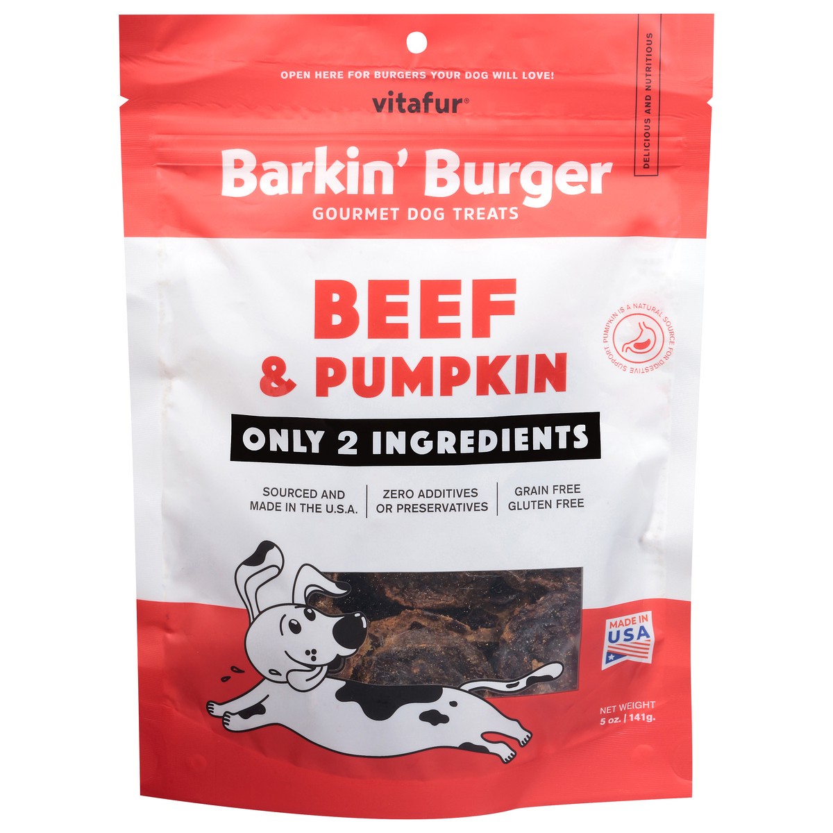 slide 1 of 13, Barkin Burger Beef & Pumpkin - 5 OZ, 5 oz