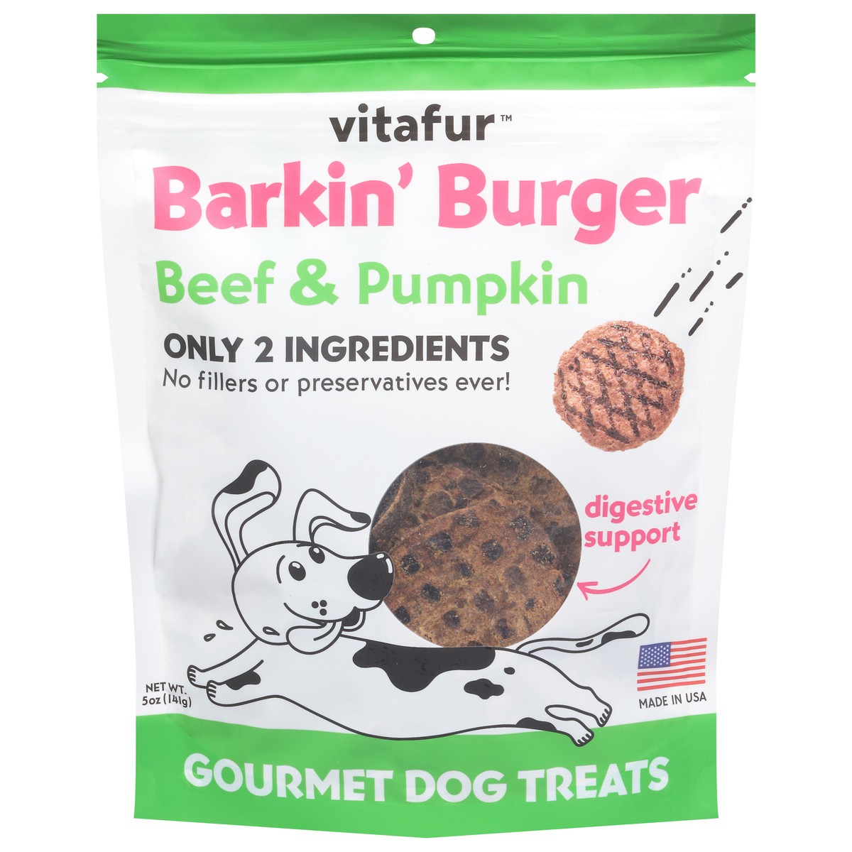 slide 11 of 13, Barkin Burger Beef & Pumpkin - 5 OZ, 5 oz