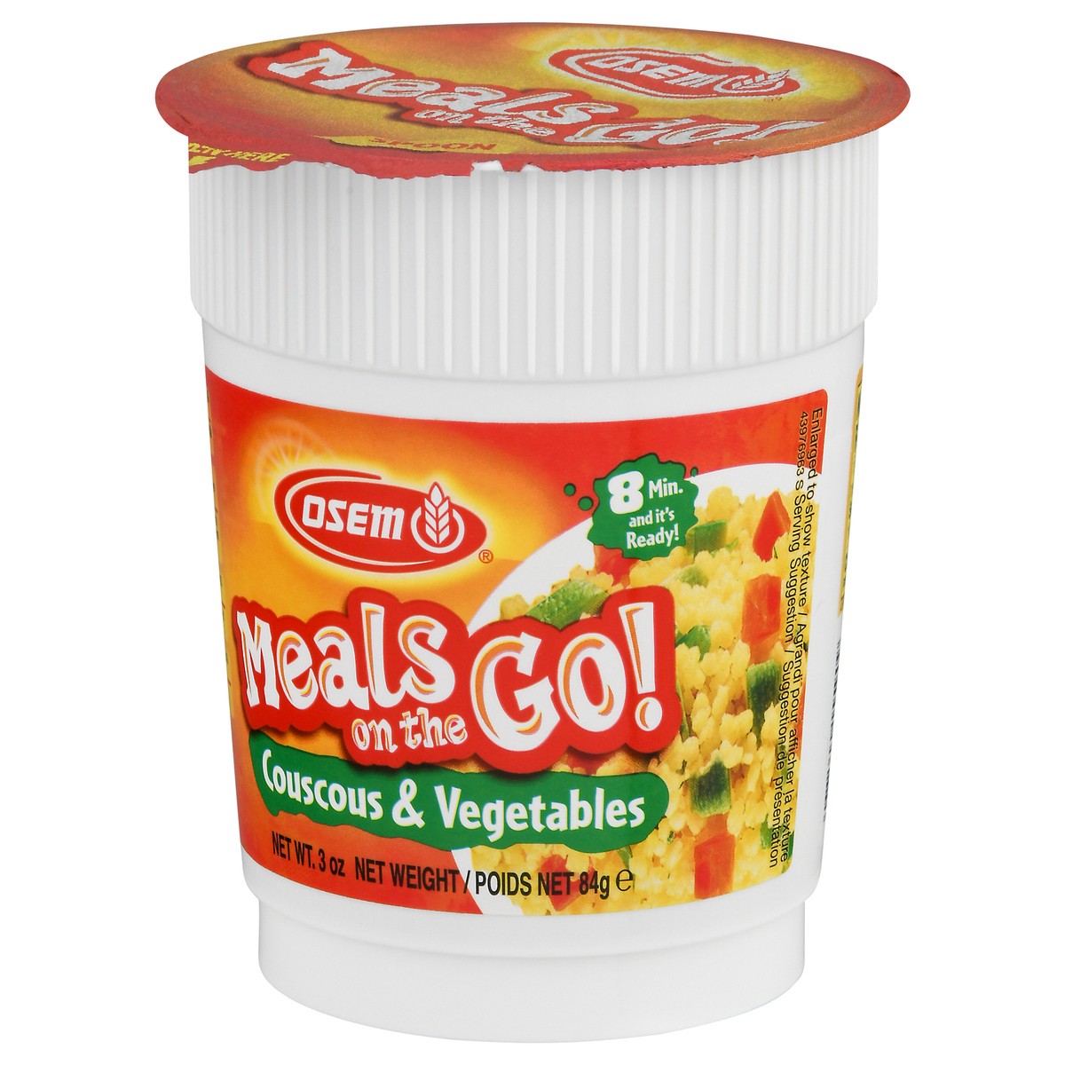 slide 8 of 14, Osem Couscous & Vegetables Meals On The Go 3 oz, 3 oz