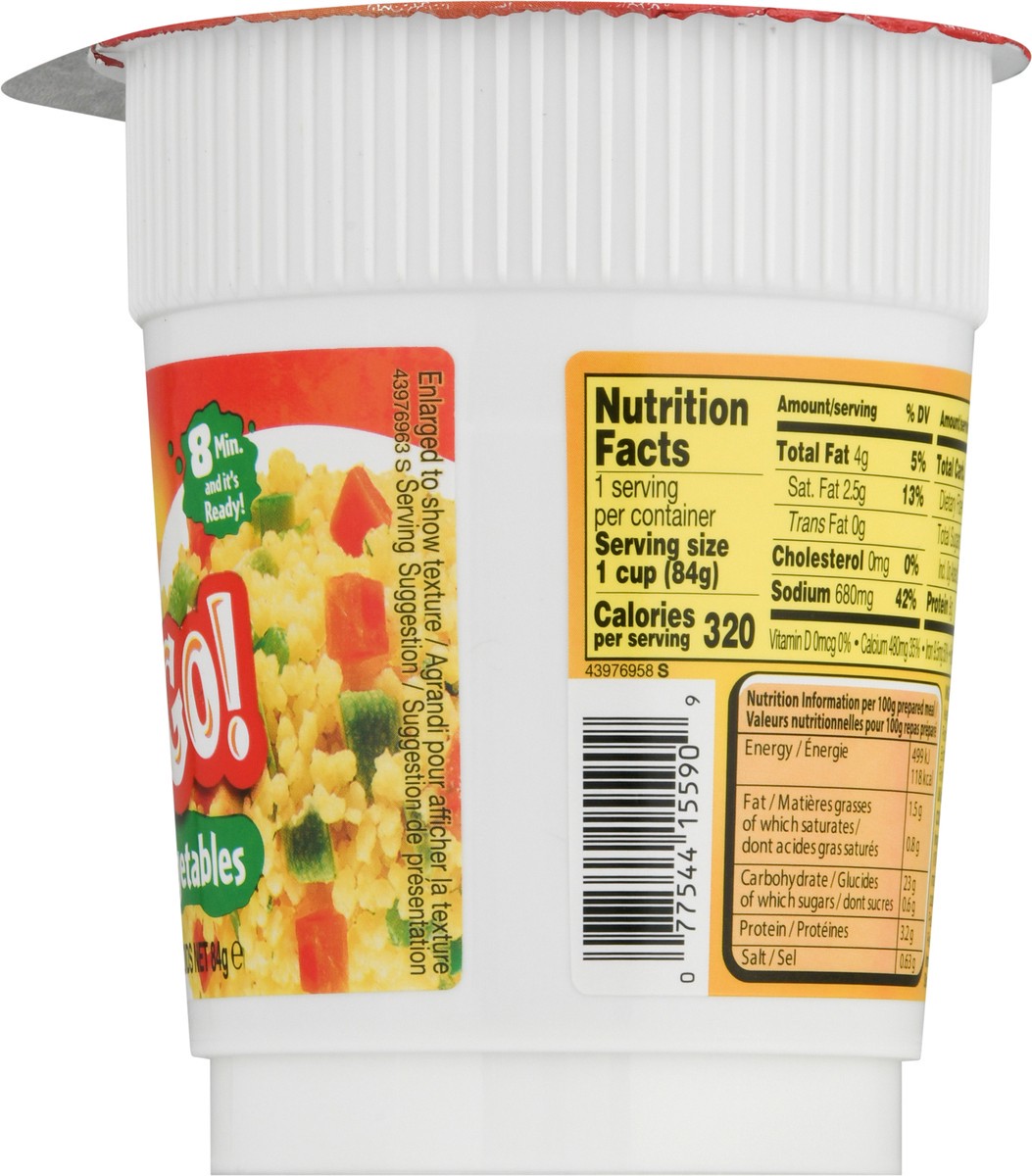 slide 14 of 14, Osem Couscous & Vegetables Meals On The Go 3 oz, 3 oz