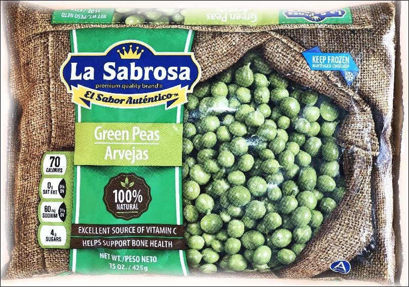 slide 1 of 1, La Sabrosa Green Peas, 15 oz