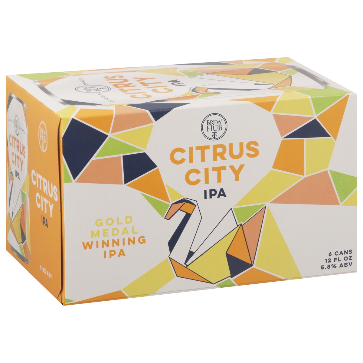 slide 2 of 4, Brew Hub Citrus City IPA Beer 6 - 12 fl ox Cans, 6 ct; 12 oz