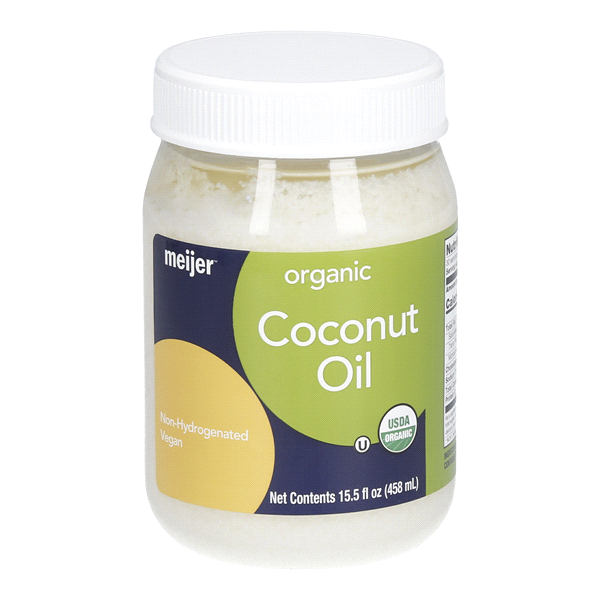 slide 1 of 1, Meijer Organic Coconut Oil, 15.5 oz