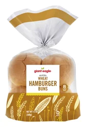 Giant Eagle Wheat Hamburger Buns, Sliced