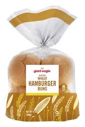 Giant Eagle Wheat Hamburger Buns, Sliced