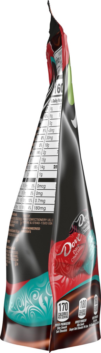 slide 5 of 9, DOVE PROMISES Dark Chocolate Candy Assortment, 13.5 oz Resealable Bag, 13.5 oz