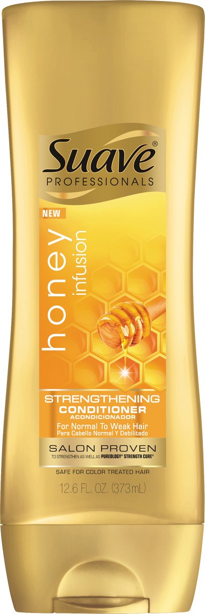 slide 2 of 4, Suave Professionals Honey Infusion Strengthening Conditioner 12.6 oz, 12.6 oz