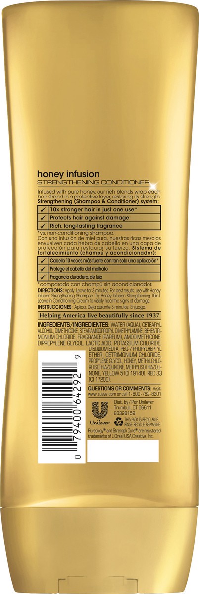 slide 4 of 4, Suave Professionals Honey Infusion Strengthening Conditioner 12.6 oz, 12.6 oz