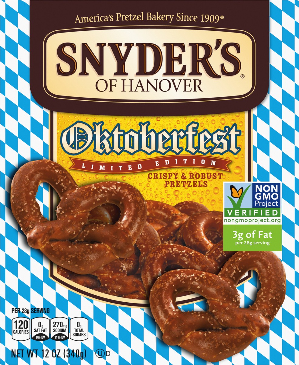 slide 9 of 10, Snyder's of Hanover Oktoberfest Limited Edition Pretzels - Box, 12 oz