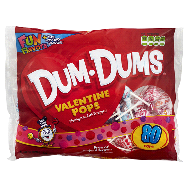 slide 1 of 2, Dum Dums Lollipops, Pinks, Blues, Reds, 13.7 oz