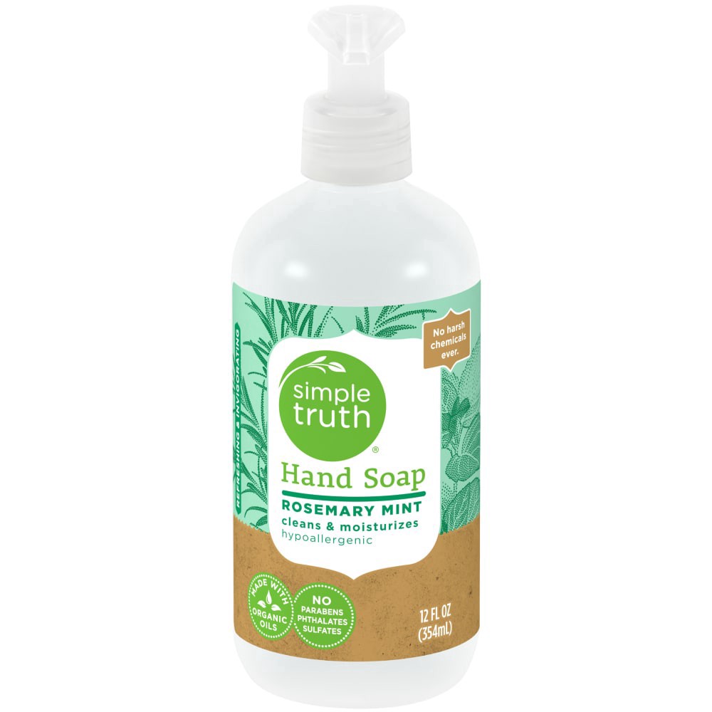 slide 3 of 3, Simple Truth Rosemay Mint Hand Soap, 12 fl oz